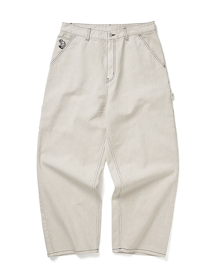 위캔더스 DRAGGY WORK PANTS (IVORY)