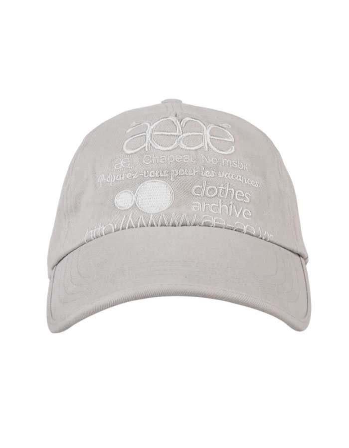 [AEAE] WEB LOGO 5PANNEL CAP [LIGHT GREY]