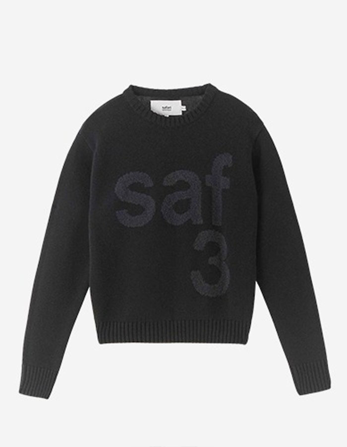 사파리스팟 1/2 BASIC SAFARI KNIT (BLACK)