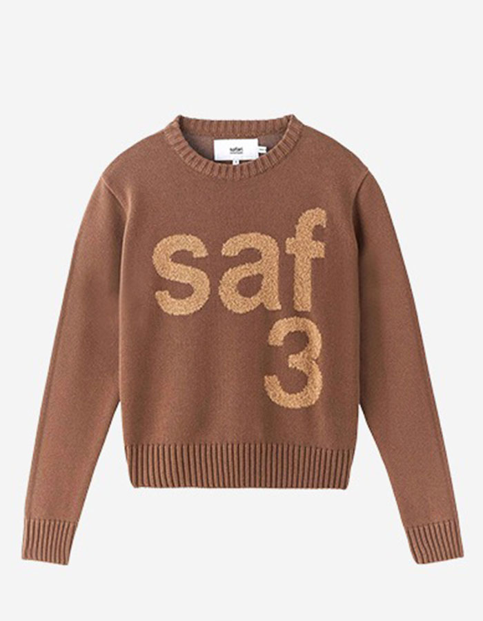 사파리스팟  1/2 BASIC SAFARI KNIT (BROWN)