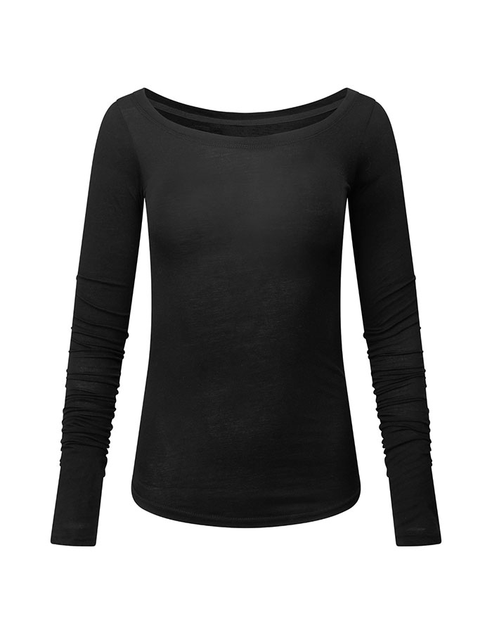 NACHE BACK HOLE LONG SLEEVE BLACK