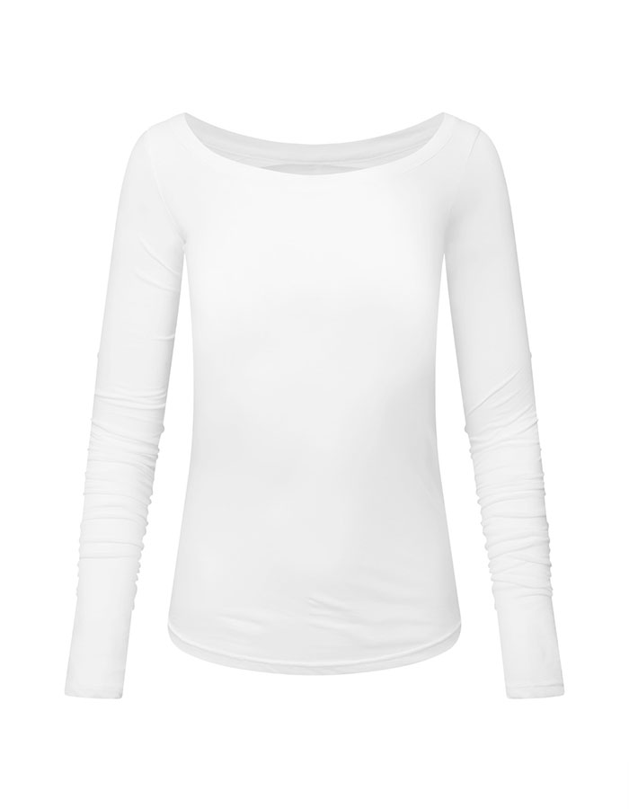 NACHE BACK HOLE LONG SLEEVE IVORY