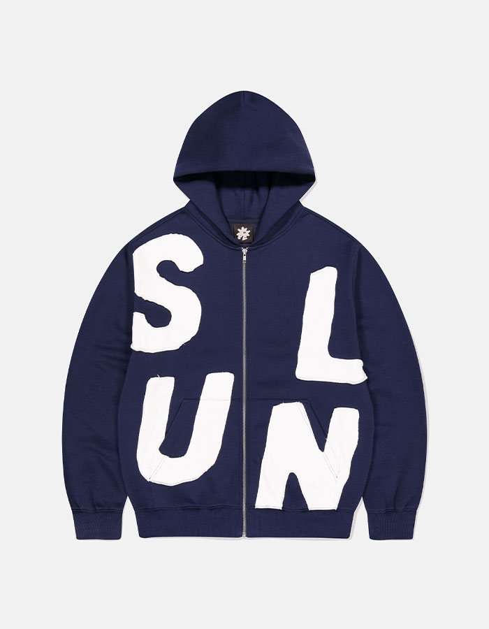 SUNLOVE Capital Zip Up Hoodie Navy