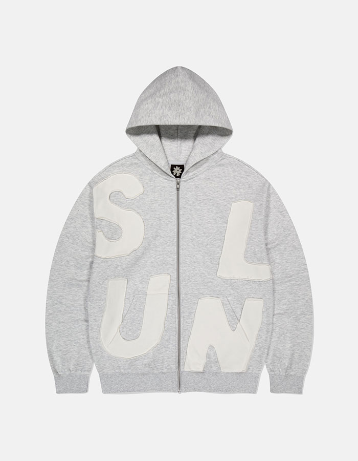 SUNLOVE Capital Zip Up Hoodie Heather Grey