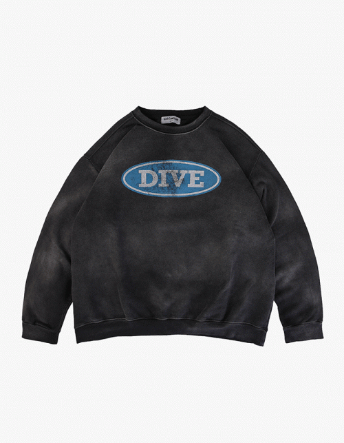 에이펙스 디자인 DIVE SWEATSRHITS-VINTAGE BLACK