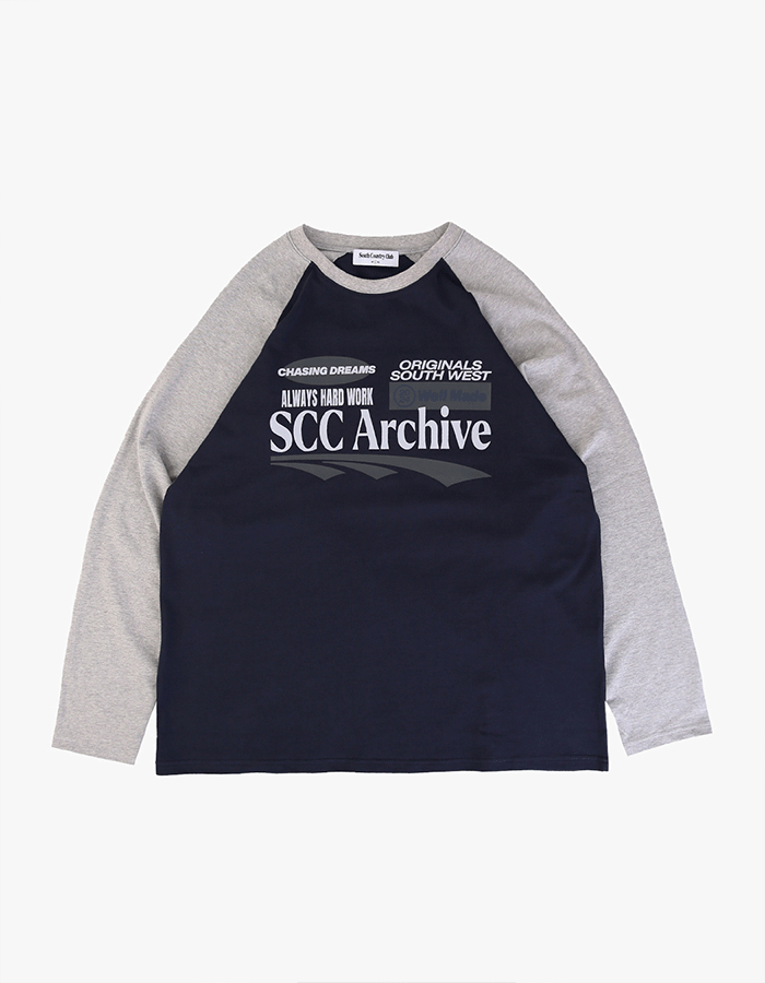 에이펙스 디자인 SCC ARCHIVE L/S-GREY/NAVY