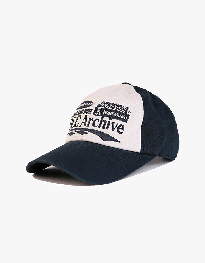 에이펙스디자인  SCC ARCHIVE CAP-IVORY/BLUE GREEN