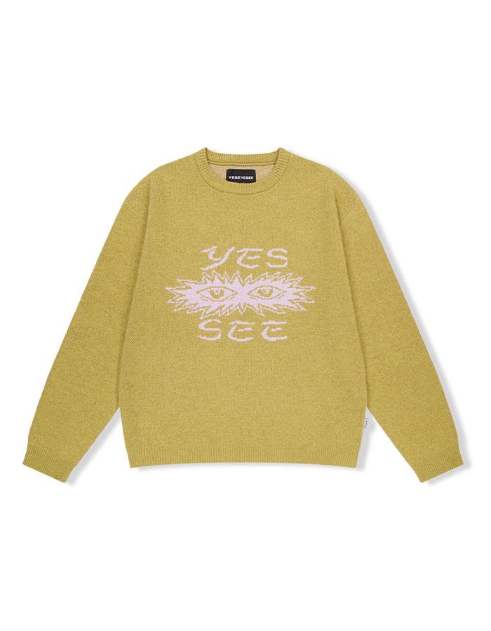 예스아이씨 Eye Knit Pullover Sweater Mustard