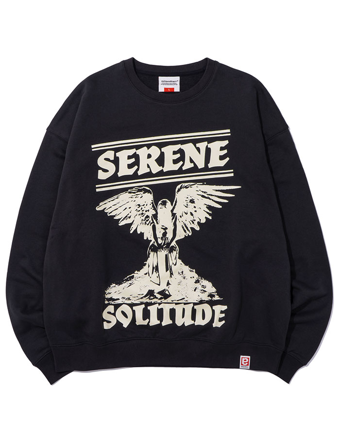 엑스트라오디너리 LONELY SERENE CEWNECK CHARCOAL