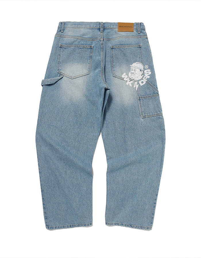 위캔더스 WORKER PANTS (L.DENIM)