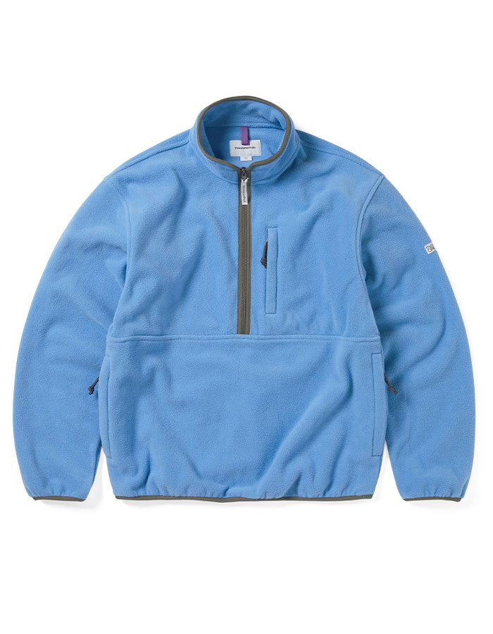 디스이즈네버댓 Half Zip Fleece Pullover Purple Blue