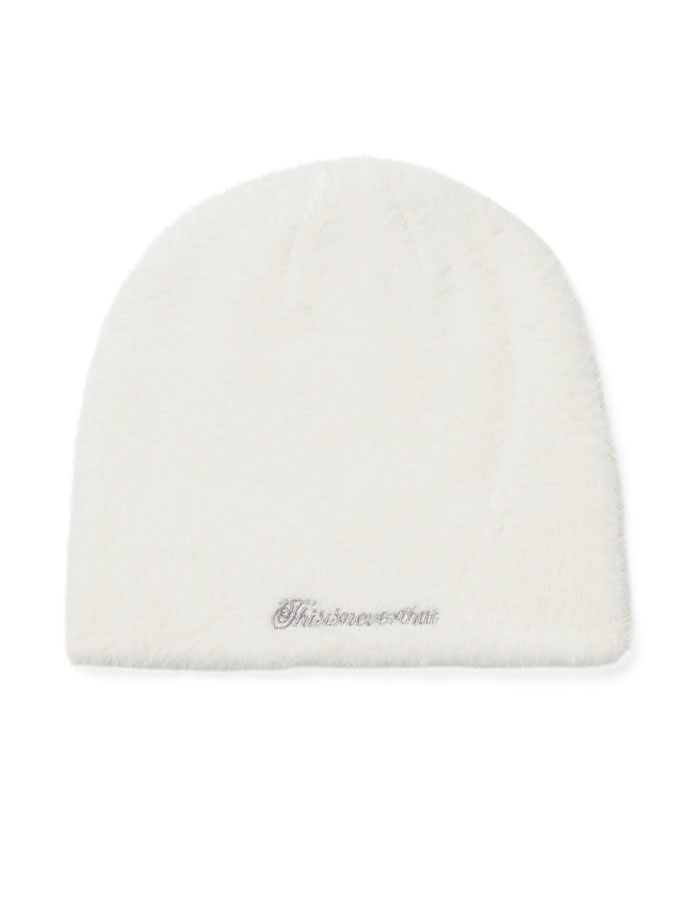 디스이즈네버댓 Shaggy No Cuff Beanie Off White