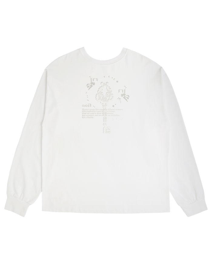 오호스 Scattered Graphic Long Sleeves / Off White