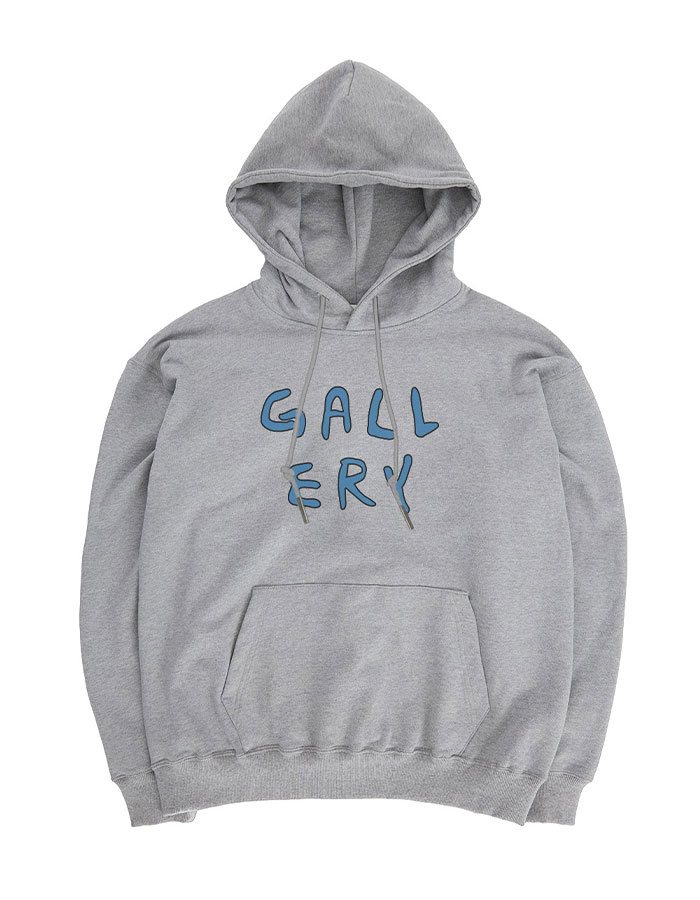 1011 GALLERY Gallery Logo Hoodie-Grey