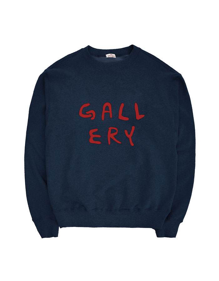 1011 GALLERY Gallery Logo Sweatshirts-Navy