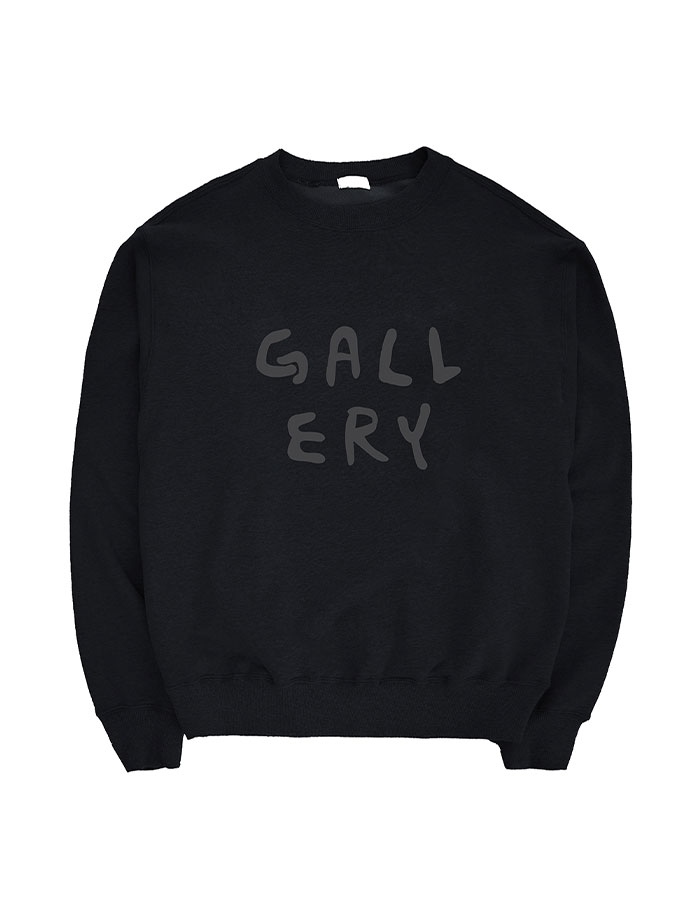 1011 GALLERY Gallery Logo Sweatshirts-Black