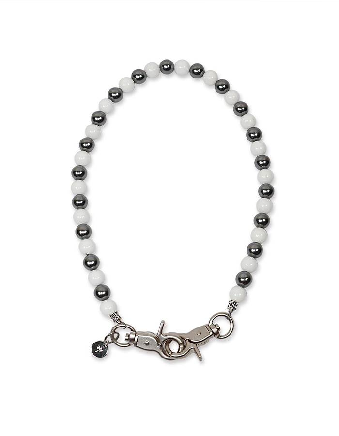 [YOUCHE PRETATPORTER] AR 2-WAY BOLD NECKLACE 004 - WHITE SILVER