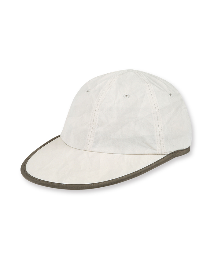 [YOUCHE PRETATPORTER] AR CREASED SIX PANEL CAP IVORY