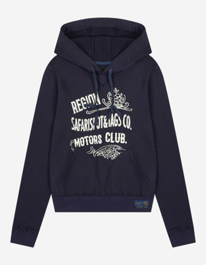 사파리스팟 1/2 REGION MOTORS CLUB PUB RECIPE HOODIE (LIGHT PURPLE)