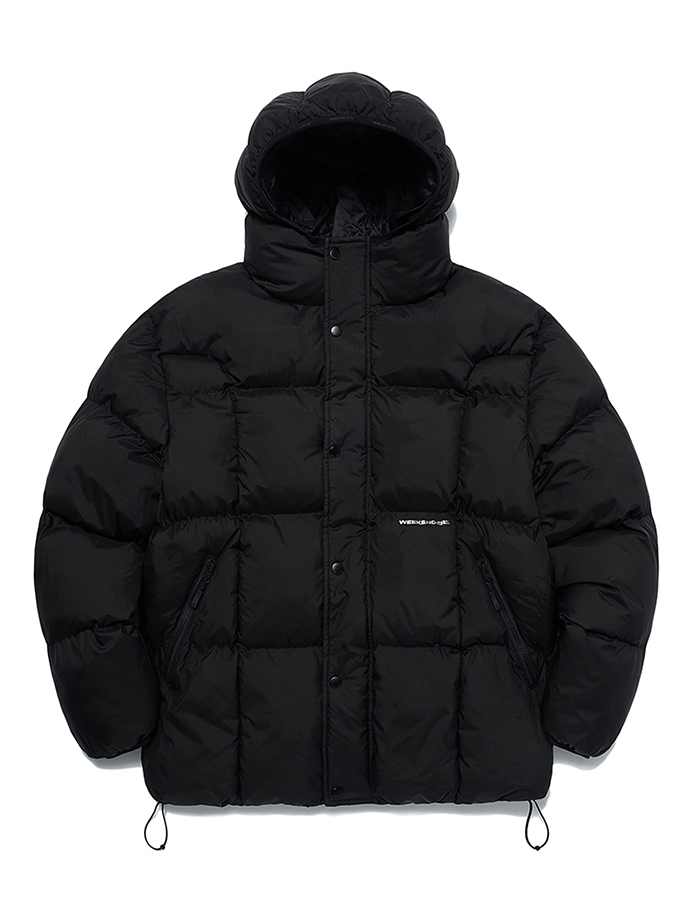 위캔더스 HOODED PUFFER JK (BLACK)