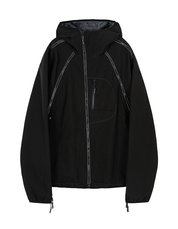 SOHC Technical Zip Wind Jacket BLACK