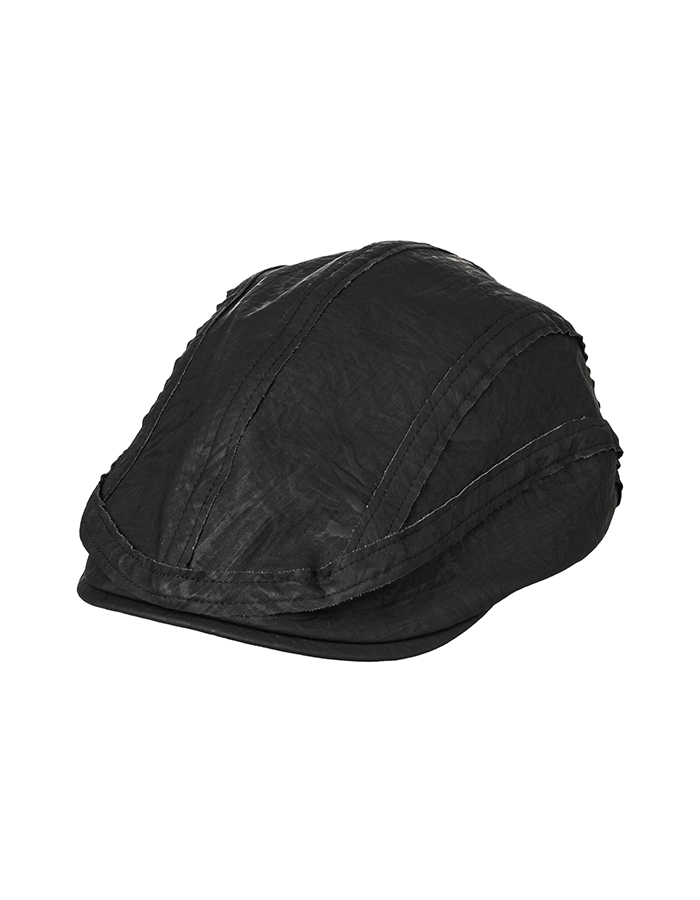 [AEAE] LEATHER HUNTING CAP [BLACK]