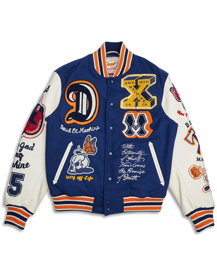 데우스엑스마키나 AMANITA VARSITY JACKET PATRIOT BLUE