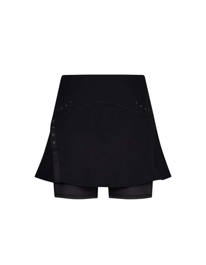 오호스 25SS OJOS Button Slit Skirt Shorts / Black