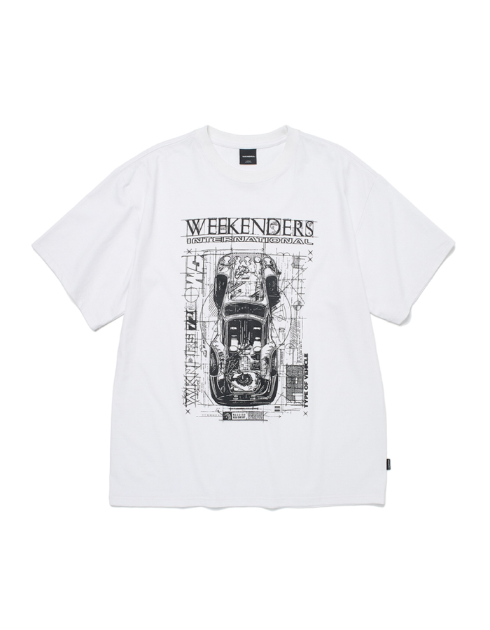 위캔더스 25SS BLUEPRINT T-SHIRT (WHITE)