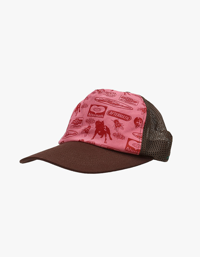 [AFTERMATH] 25SS Full Print Mesh Ball Cap Brown