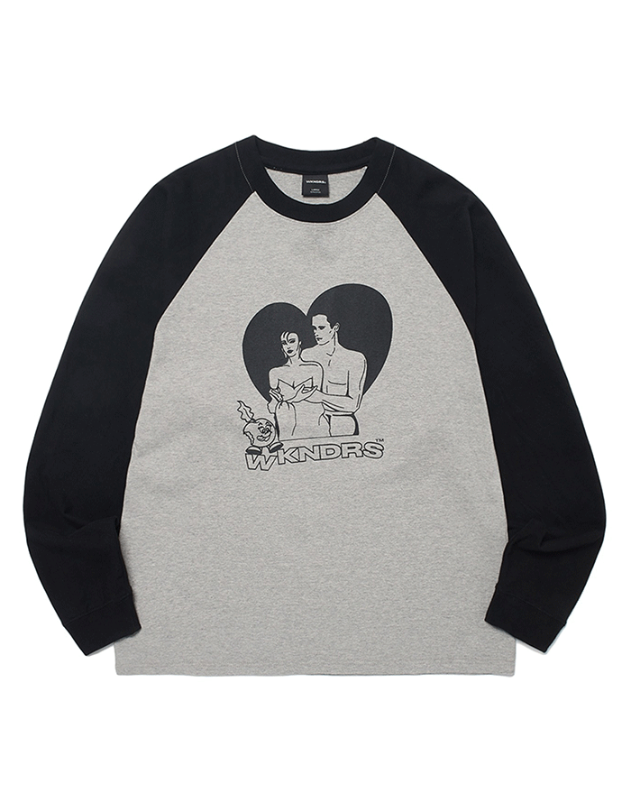 위캔더스 25SS ADAM & EVE LS T-SHIRT (GREY)