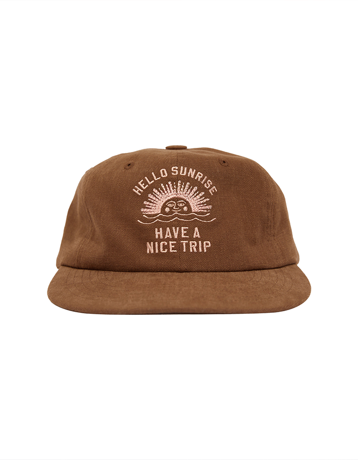 헬로선라이즈 HS VTG Arch Logo Relaxed Fit Cap_Brown