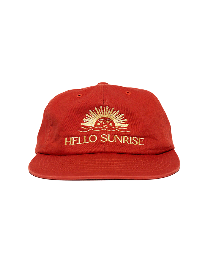 헬로선라이즈 HS Washed OG Logo 6panel Cap_Burnt Orange