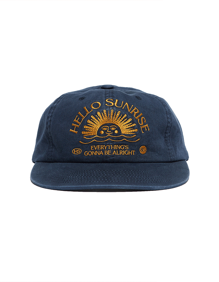 헬로선라이즈 Washed HS Arch Logo 6Panel Cap_Navy/Orange