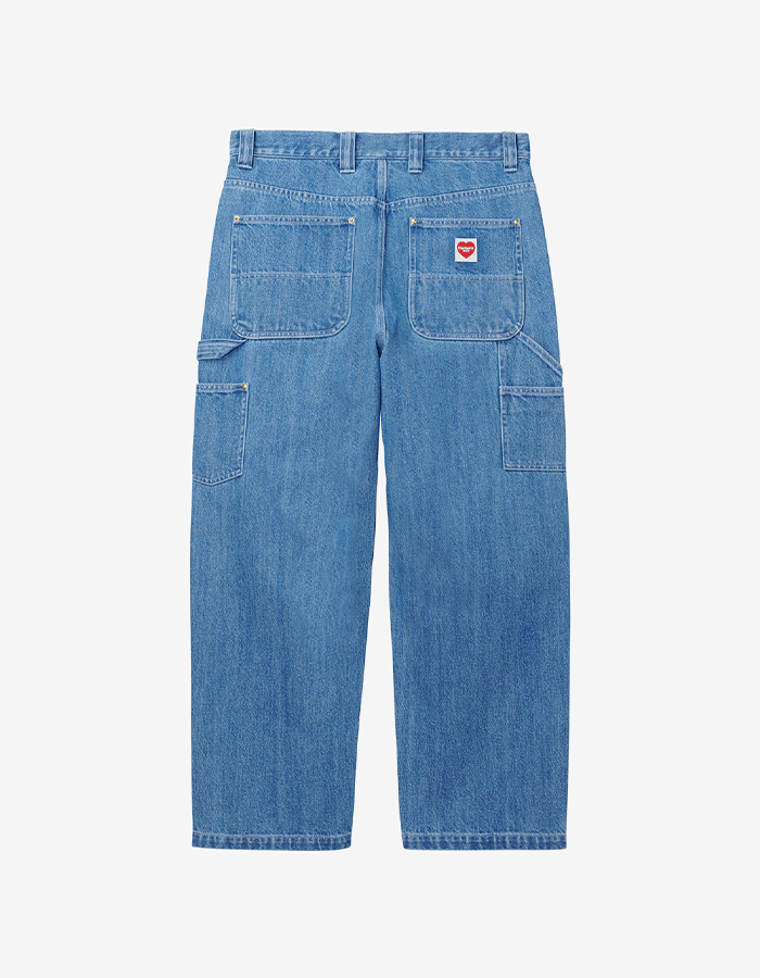 칼하트WIP NASH DOUBLE KNEE PANT BLUE STONE WASHED