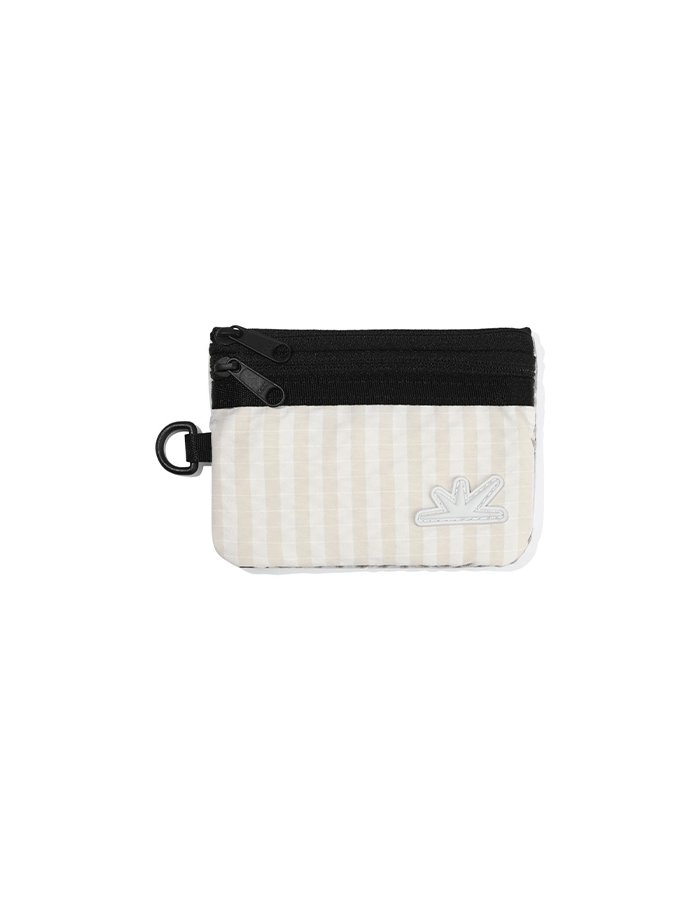 SUNLOVE Zip Card Pouch Ivory Grid