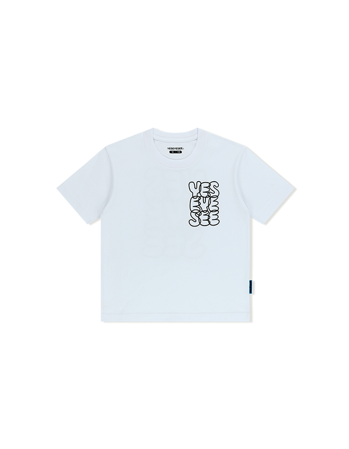 예스아이씨 25SS C-Logo Kids Tee White