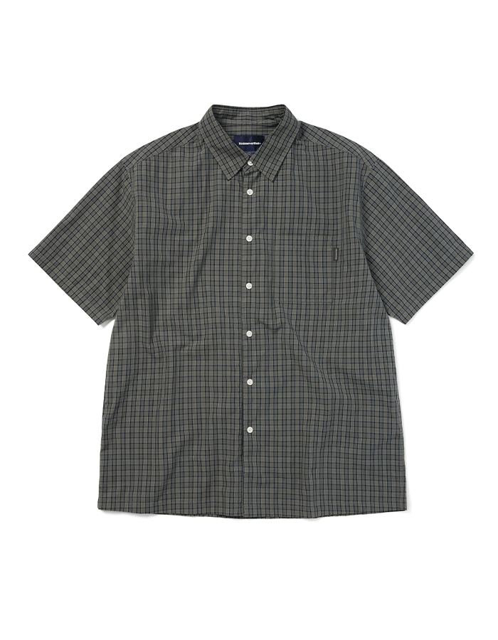 디스이즈네버댓 25S/S Check S/S Shirt Navy