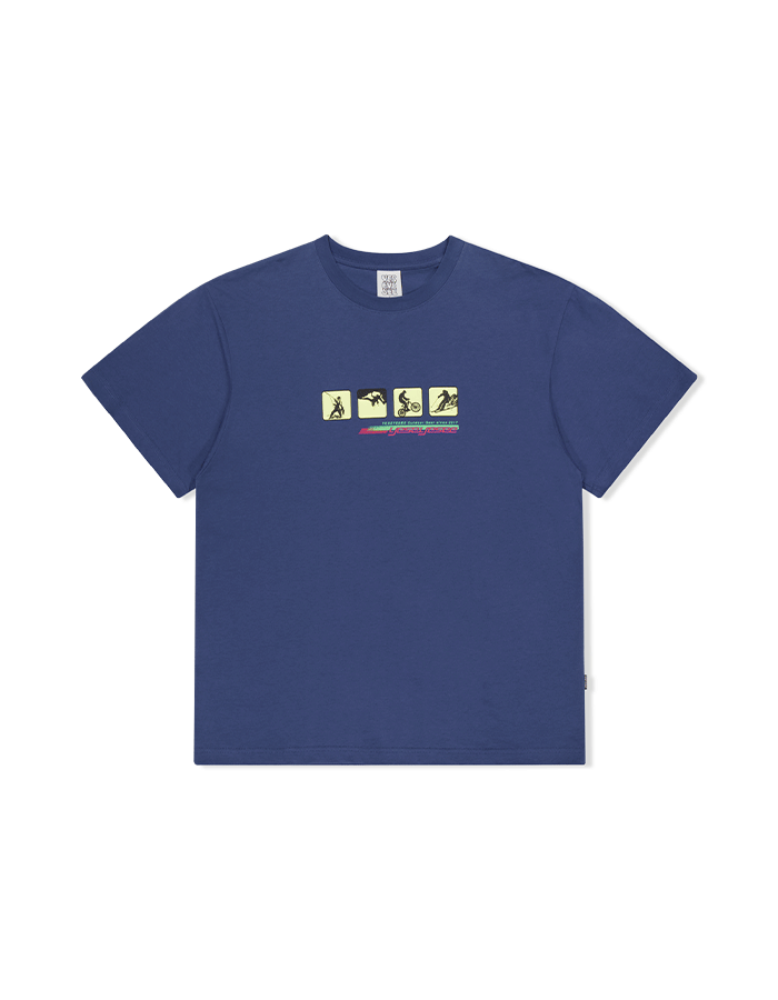 예스아이씨 25SS Y.E.S Outdoor Tee Cobalt Blue