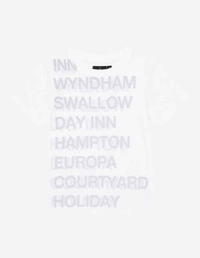 사파리스팟 1/2 HIGHWAY INN TEE (WHITE/BLACK)