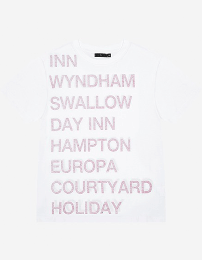 사파리스팟 HIGHWAY INN TEE (WHITE/RED)