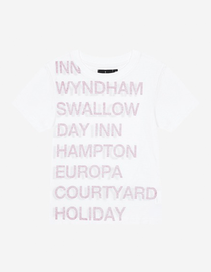 사파리스팟 1/2 HIGHWAY INN TEE (WHITE/RED)