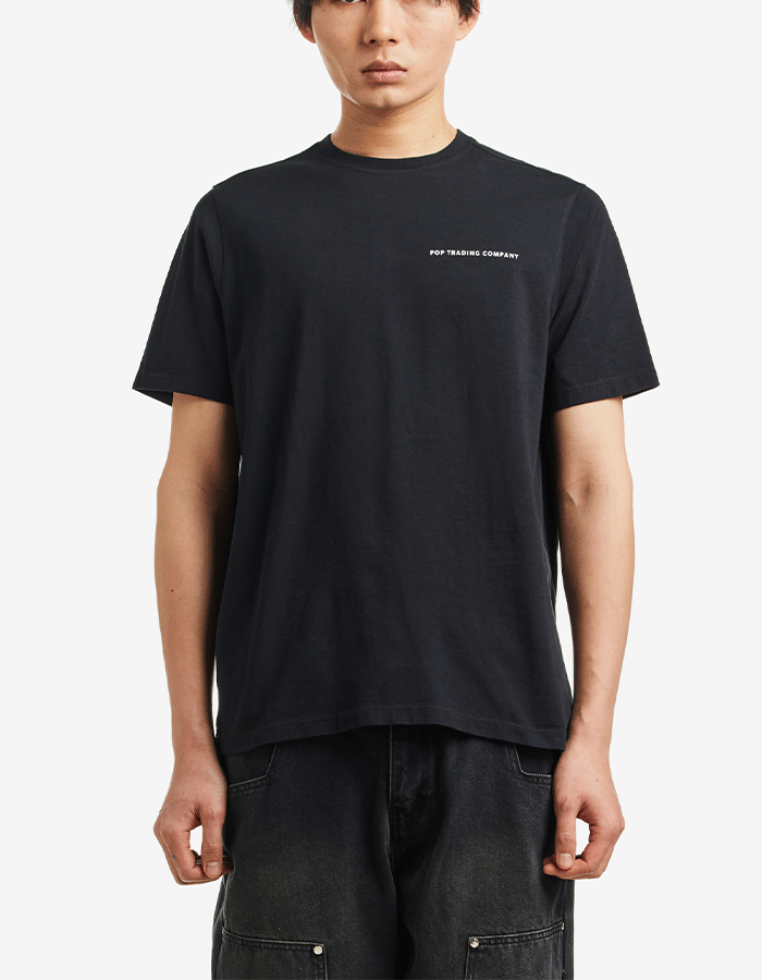 팜트레이닝컴퍼니 LOGO T-SHIRT BLACK/WHITE