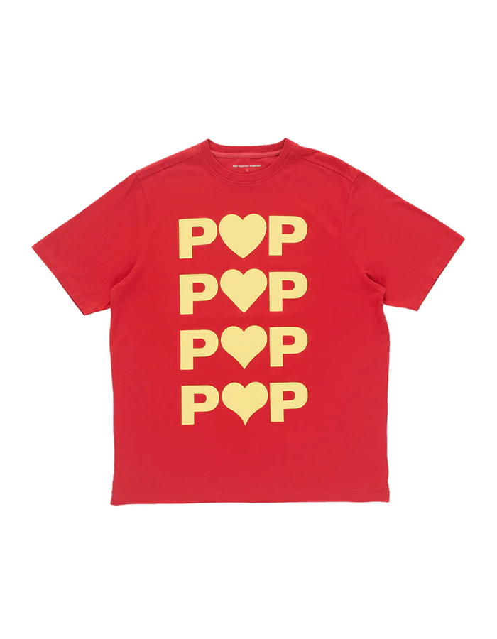 팜트레이닝컴퍼니 HEARTS T-SHIRT HAUTE RED