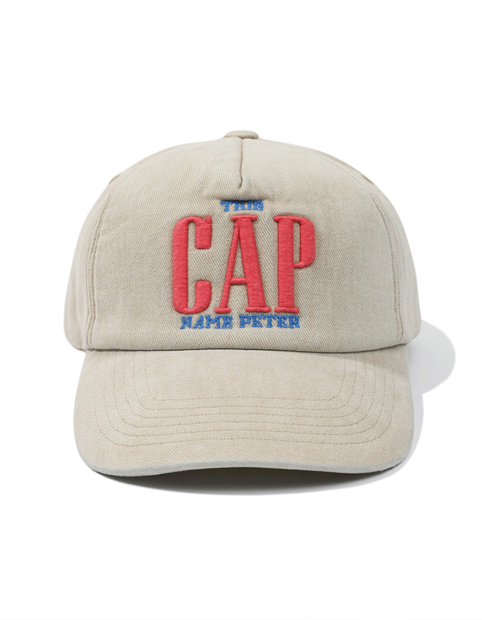 MY NAME IS PETER 5-PANEL THIS 'CAP' - BEIGE