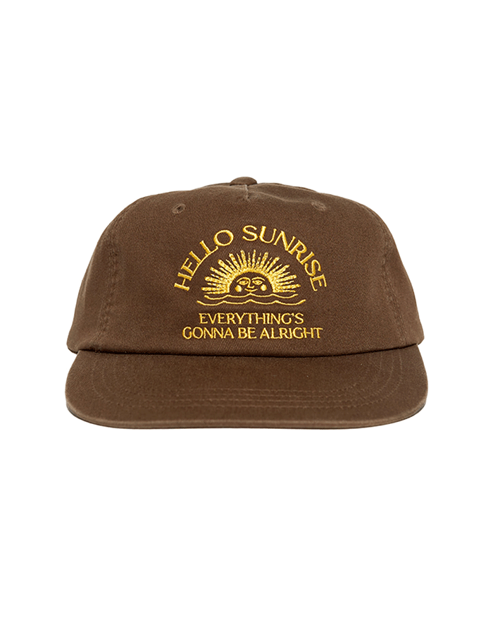 헬로선라이즈 HS Arch Logo 5Panel Cap_Brown