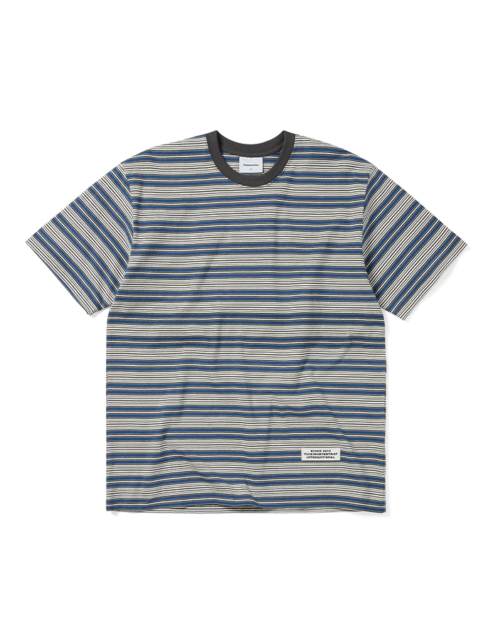 디스이즈네버댓 Striped Tee Blue