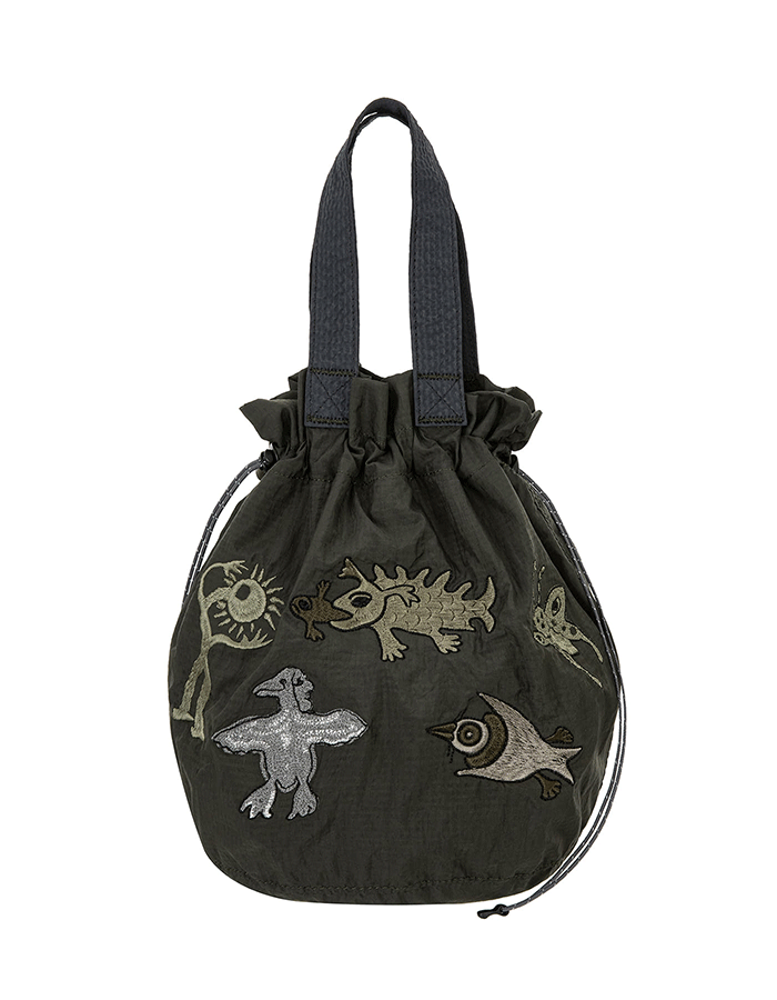 SOHC Drawstring Tote Bag_12USA903 CHARCOAL