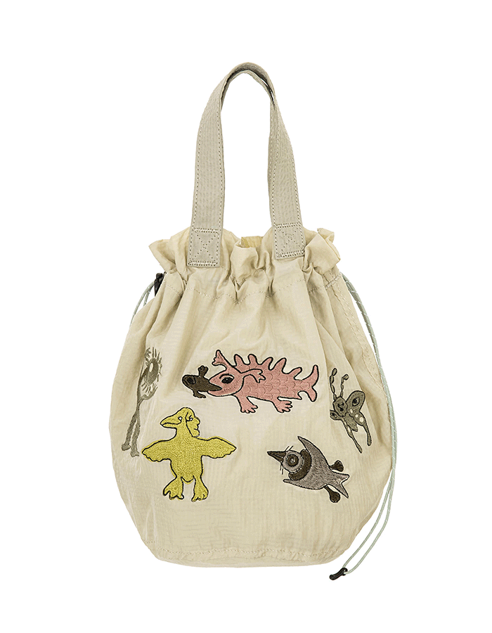 SOHC Drawstring Tote Bag_12USA903 BEIGE