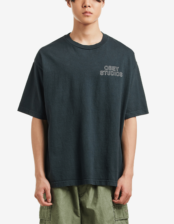 오베이 OBEY STUDIOS OUTLINE PIGMENT TRUE VINTAGE BLACK